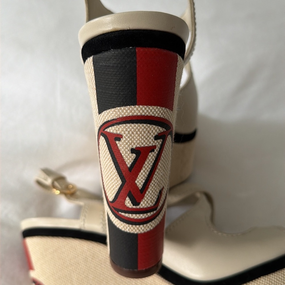 Louis Vuitton Platform Sandals size 38 1/2 - Picture 5 of 14